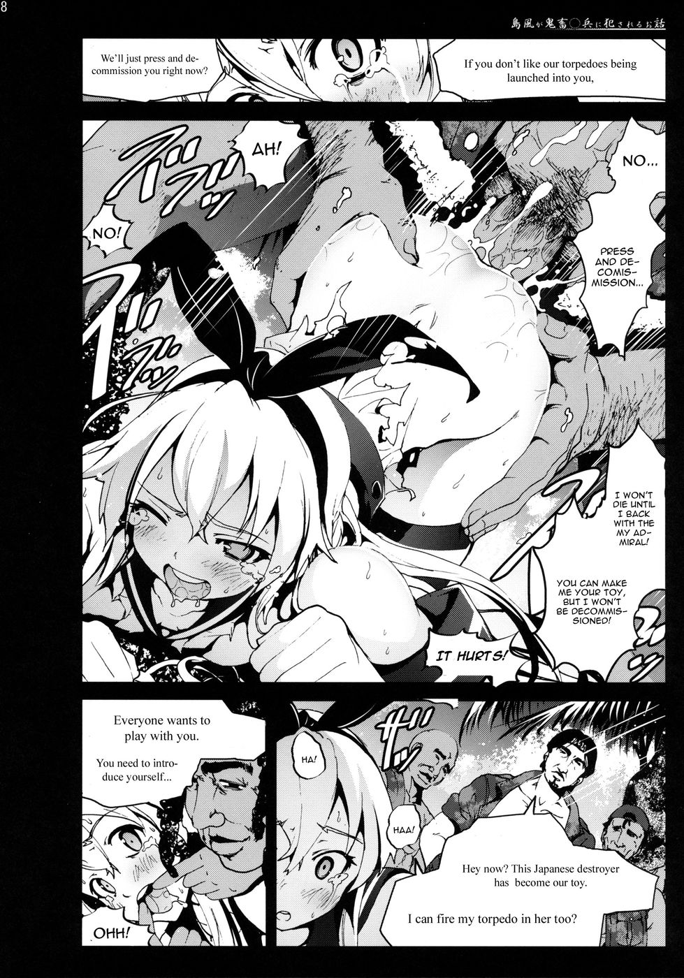 Hentai Manga Comic-A tale where Shimakaze was raped by brutish ** forces-Read-18